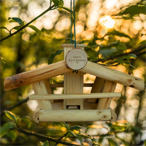 Large Personalised Wooden Bird Feeder Giftstore Co Uk